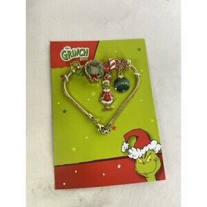 Dr. Seuss The Grinch Cindy Who Charm Bracelet Whimsical NEW